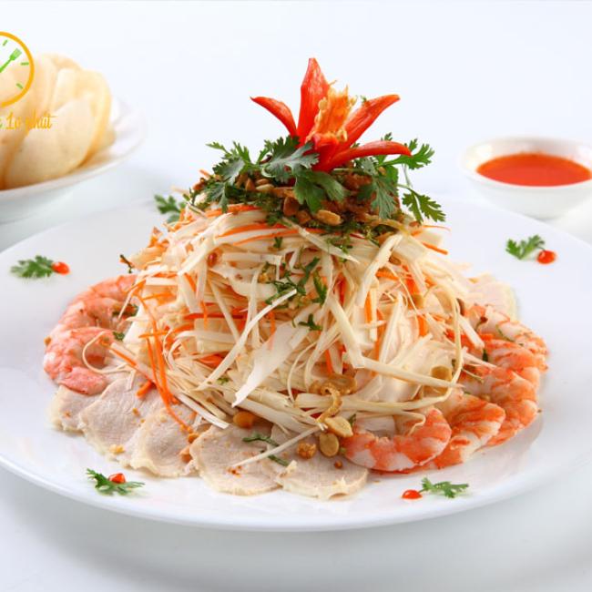 Gỏi củ hủ dừa tôm thịt