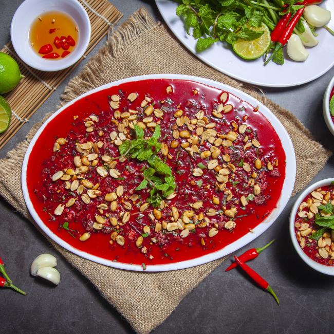 Tiết canh dê 