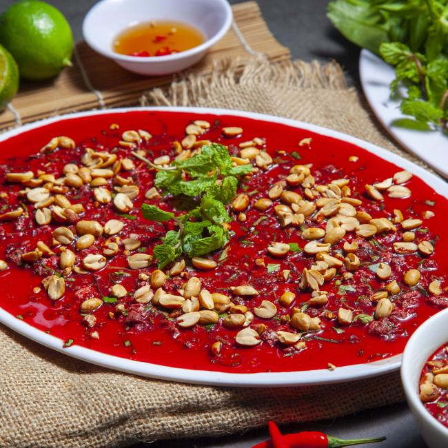 Tiết canh dê 